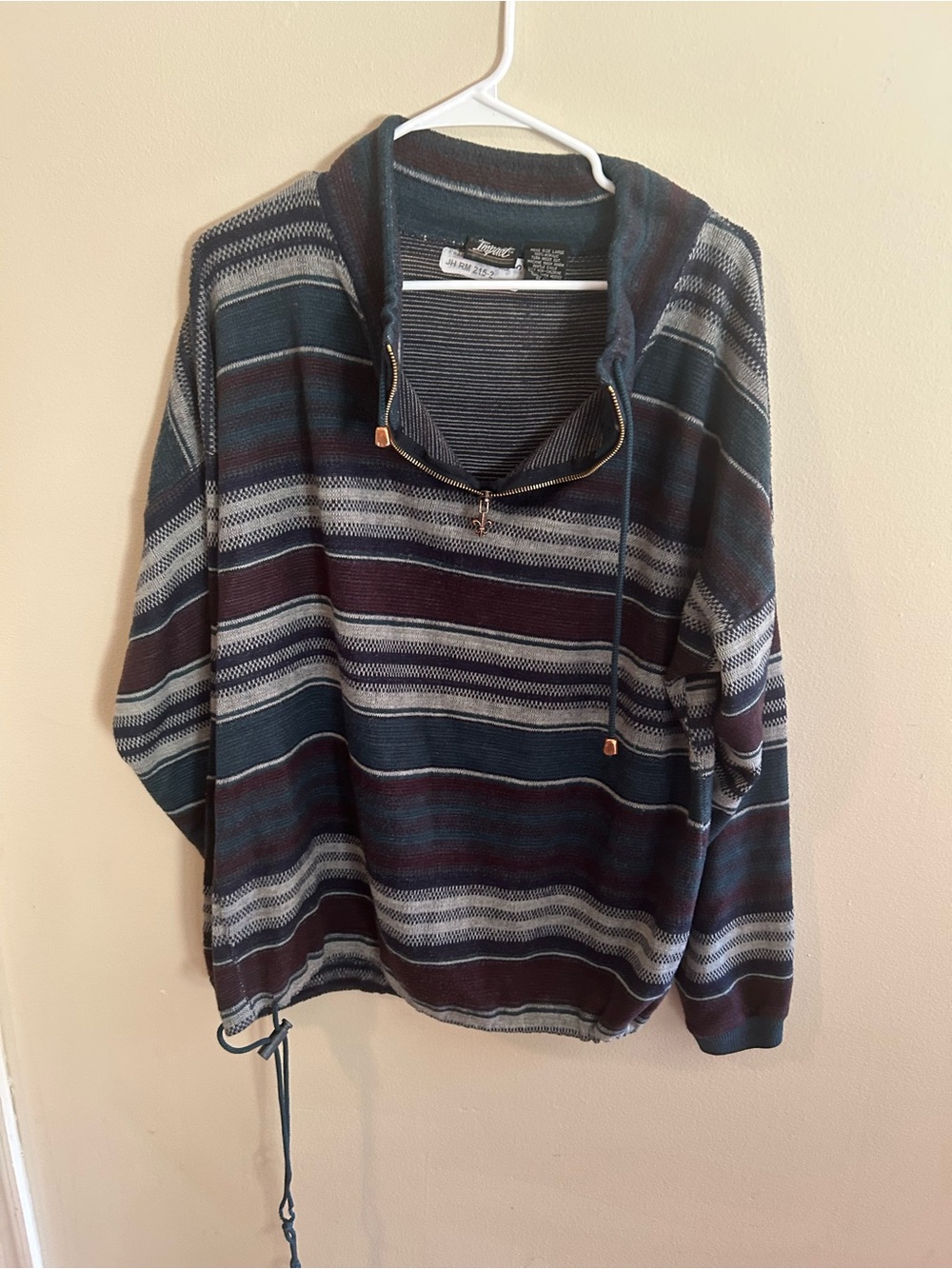Vintage Impact Quarter Zip Sweater Men’s Large